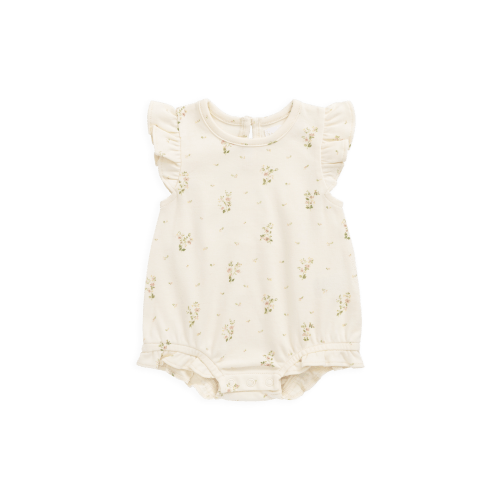 Organic Cotton Adrienne Playsuit - Josepha Egret Small – Jamie Kay USA
