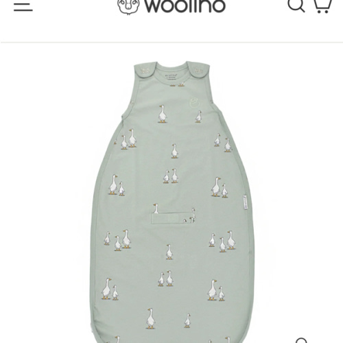 Ecolino® Adjustable Baby Sleep Bag, Organic Cotton, Universal Size: 2 Months - 2 Years, Goose