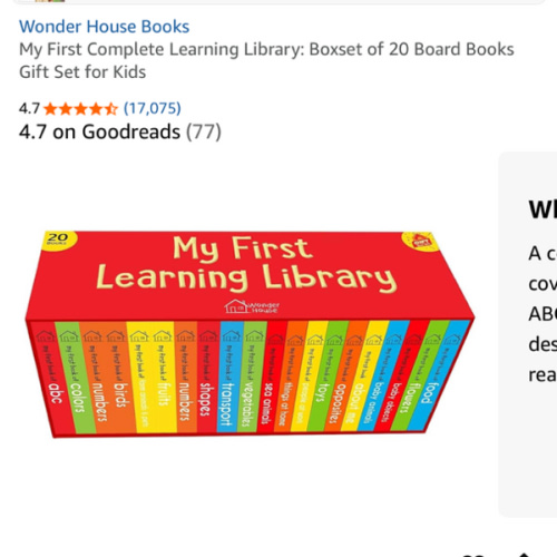 My First Complete Learning Library: Boxset of 20 Board Books I Perfect Gift Set for Toddlers I Ages 0 to 5