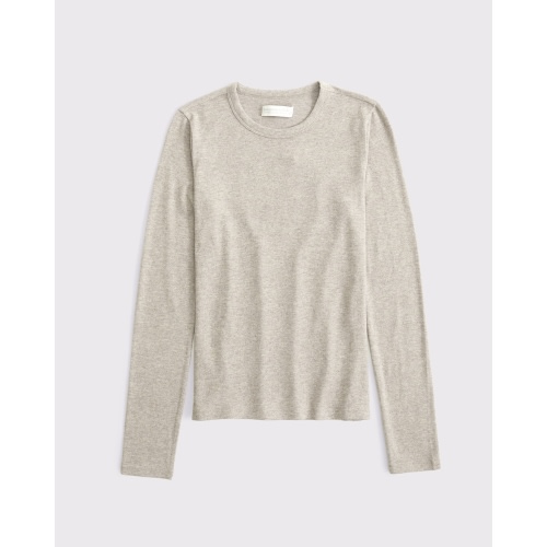 Long-Sleeve Cozy Lounge Knit Tee