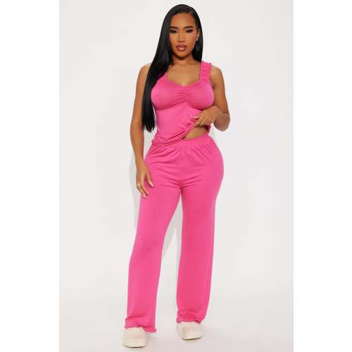 All A Dream PJ Pant Set - Hot Pink