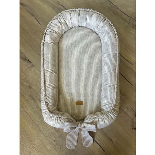 Oatmeal Stripe Lounger | Lazy Baby
