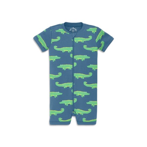 Baby Organic Zip Shortie In Seasonal Prints
