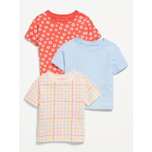 Short-Sleeve T-Shirt Variety 3-Pack for Toddler Girls