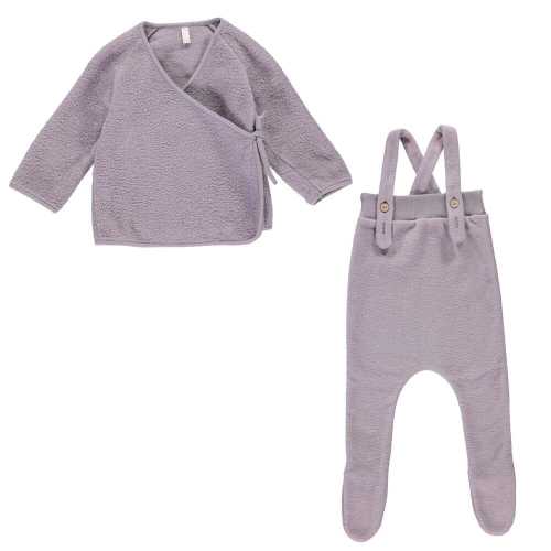 Wrap Cardigan & Mini Strap Pants - Gum – Manymoons