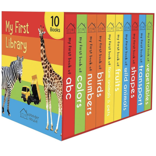 My First Library: Boxset of 10 Board Books for Kids