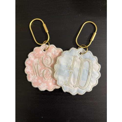 Monogrammed Diaper Bag Tag