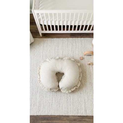 Custom nursery pillow cover with embroidered name