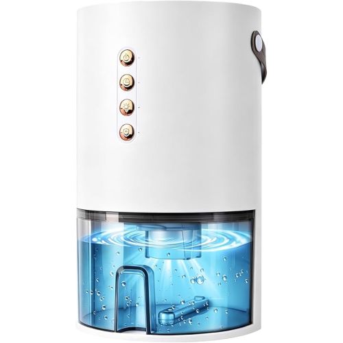 Small Dehumidifier,Ultra Quiet & Auto Shut Off Dehumidifier for Bedroom,1300ml Portable Mini Dehumidifiers for Damp, Mould,Moisture in Home,Wardrobe,Bathroom, Bedroom