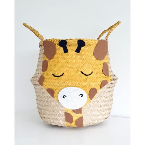 Giraffe Toy Box Storage Basket Safari Scandinavian Natural Nursery Playroom Organiser (Fits IKEA Kallax)