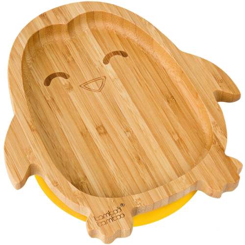 Bamboo Penguin Suction Plate - Bamboo Bamboo