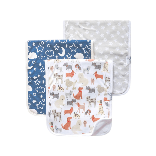 Copper Pearl Rufus Burp Cloths