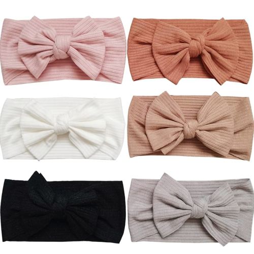 Hjiaruiky Baby Headbands Baby Girls Bows Headband Newborn Bow Handmade Soft Headbands with Bows Hairbands for Infant Toddler 6 colors