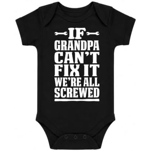 CBTwear If Grandpa Can't Fix It We're All Funny Baby Bodysuit