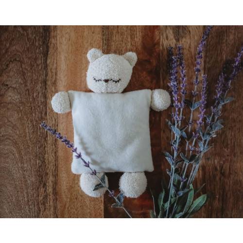 Organic Cotton Bear Warm Pack: Lavender & Flax Seed Eco Toy
