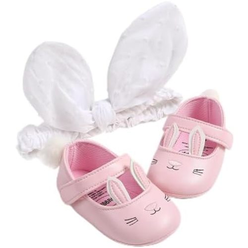 Baby Shoes Mary Jane Flats Non Slip Soft Sole Infant Toddler Sneakers First Walkers Party Christmas Dress Shoes