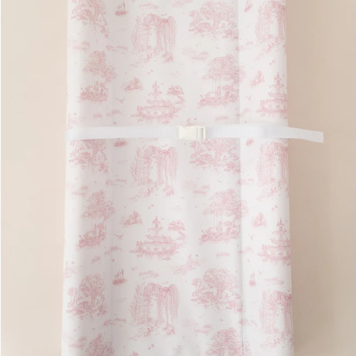 Spring Toile Pink Contour Change Pad | The Gilded Bird – The Gilded Bird US