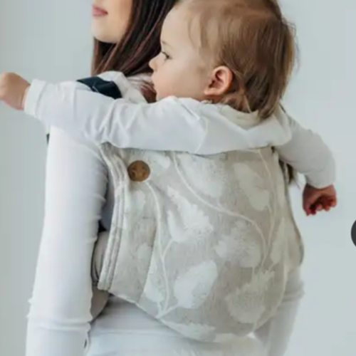 Lenny Buckle Onbuhimo PRO baby carrier, standard size, jacquard weave (50% cotton, 25% hemp, 25% lyocell) - VIRIDIFLORA - CONNECT
