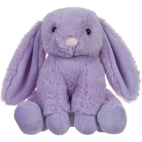 Apricot Lamb Toys Plush Purple Bunny Stuffed Animal with Fluffy Soft Ears for Child (Purple Bunny, 8 Inches)