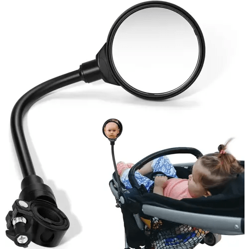 Stroller Mirror, Stroller Accessories Easily Attaches to Most Strollers for See Your Baby, the Perfect Companion for Walking and Jogging Parents