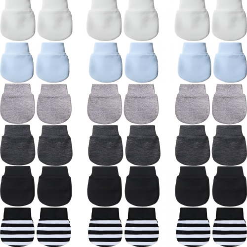 TELOLY 2026 New 18 Pairs of Newborn Baby Mittens Infant Toddler Gloves No Scratch Mittens Cotton Gloves for 0-6 Months Baby Boys Girls for Daily,Sleep,Home,Baby Care