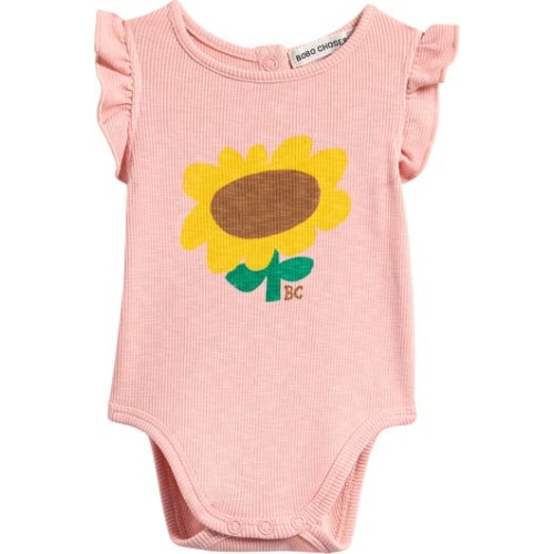 Sunflower Stretch Cotton Rib Bodysuit, 9M