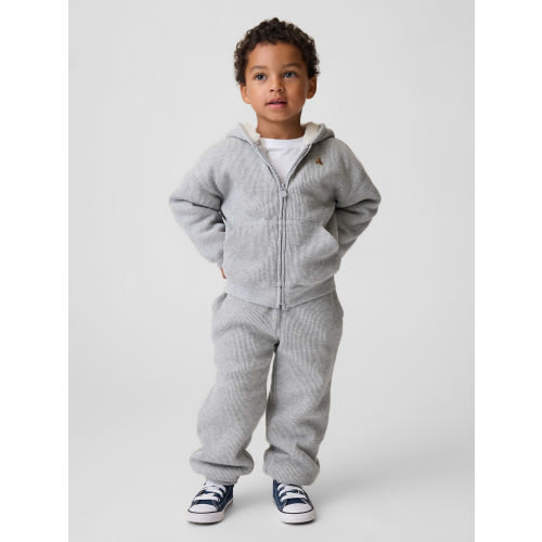 Baby & Toddler Sherpa-Lined Waffle Joggers