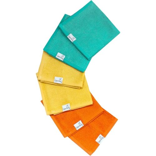 Copper Pearl 6 Ultra Soft Baby Bath Washcloths Premium Large Soft Rory 11" x 11" Towels