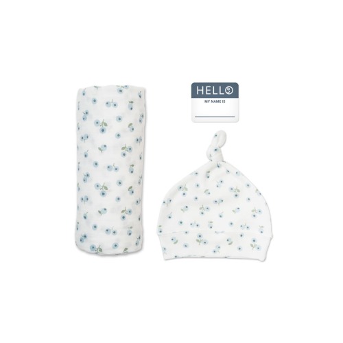 Hello World Hat & Swaddle Set, X-Large