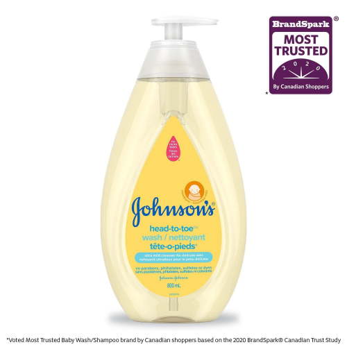 Johnson's Baby Wash and Shampoo, Head-to-Toe, Tear Free, 800 mL - Walmart.ca