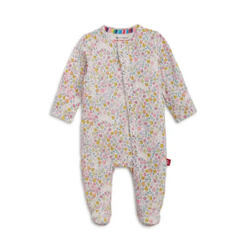 Bunny Blossom Magnetic Convertible Footie
