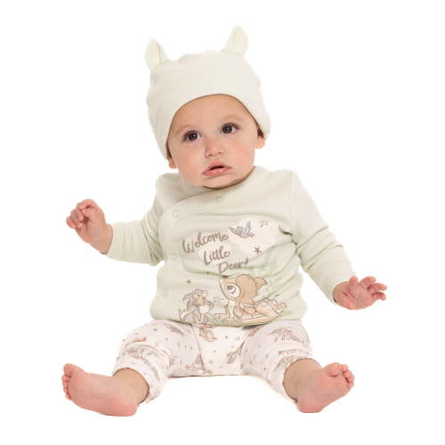 Disney Baby Wishes + Dreams Bambi Baby Boys or Girls Take Me Home Set, 3-Piece, Sizes Preemie-9M