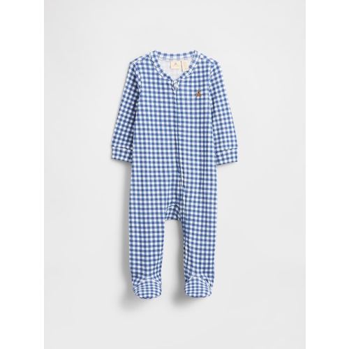 Baby Print Two-Way Zip One-Piece