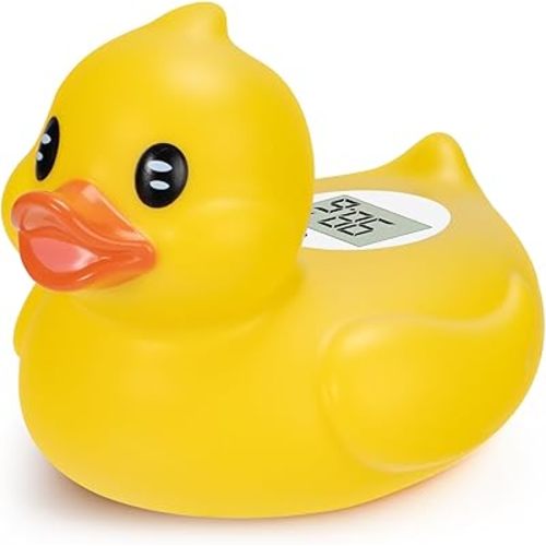 Baby Bath Thermometer – Digital Safety Water Thermometer for Baby Bathtub – °C/°F Display, BPA-Free & Waterproof – Floating Duck Toy for Newborns & Toddlers