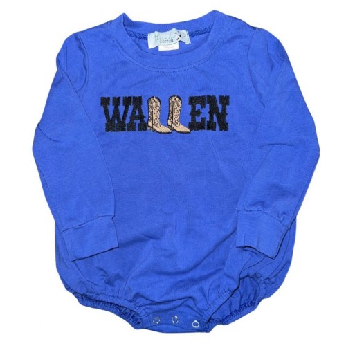 Morgan Wallen Embroidered Baby/Toddler Bubble / Wallen Bubble / Wallen romper