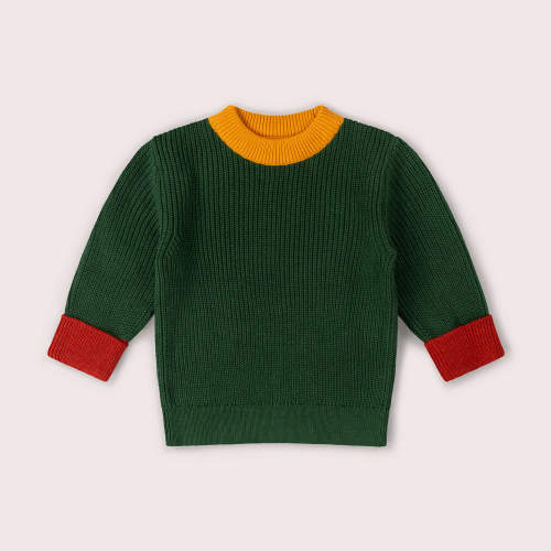 Olive Green Snuggly Knitted Jumper – Little Green Radicals