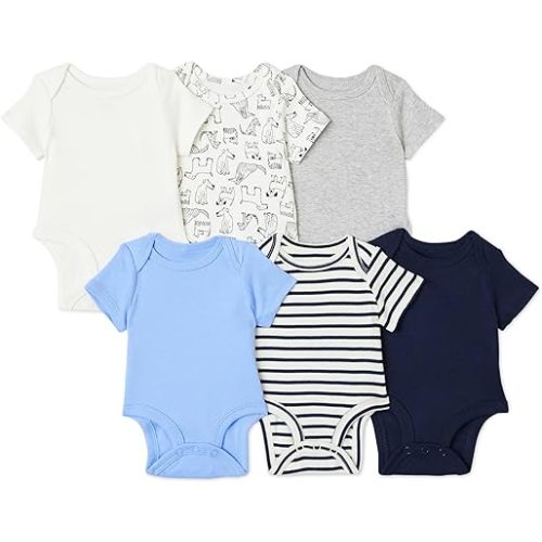 Amazon Essentials Unisex Babies' Short-Sleeve Bodysuits