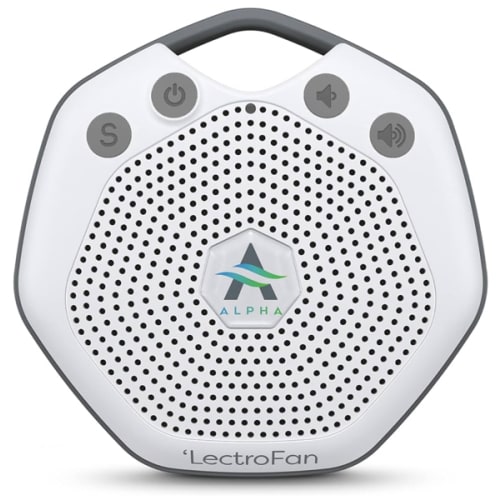 Adaptive Sound Technologies LectroFan Alpha Portable Sleep Sound Machine - Rechargeable White Noise Machine for Crib, Stroller, Car Seat & More - 7 Non-Looping Sounds - for Travel, Bedroom, Nursery
