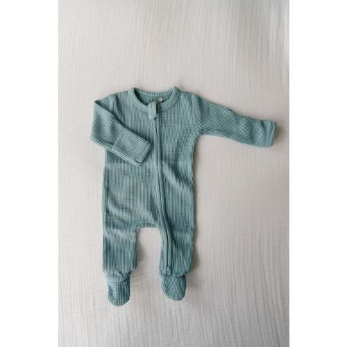 Organic Waffle Knit Footie