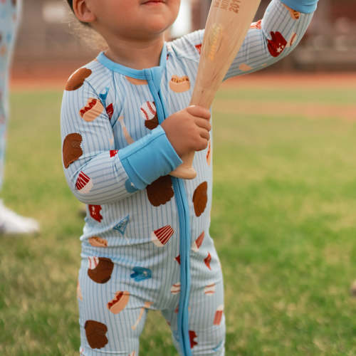 Infant Romper in Baseball