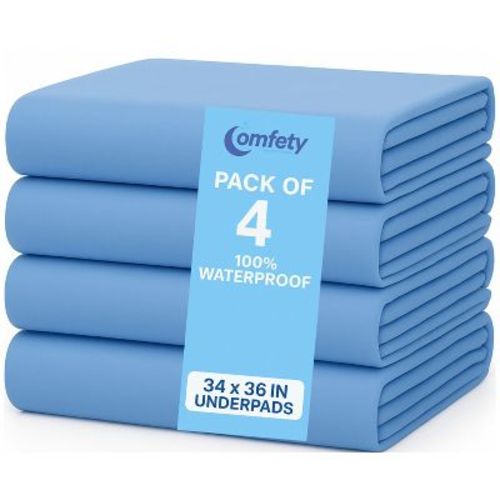 Washable Underpads, Reusable Ultra Absorbent Incontinence Bed Pads for Adults & Seniors, Protective & Durable Bedding Shield