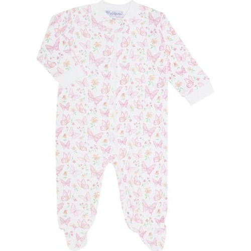 Butterflies Print Zipper Footie - Baby, 3-6M