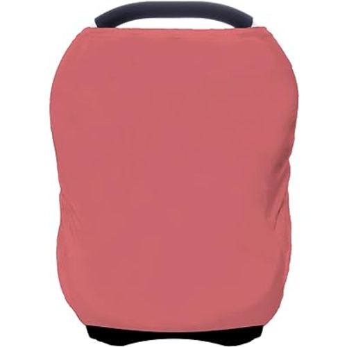 Car Seat Covers Baby - Multi-use Cover Carseat Canopy, Breathable Breastfeeding Cover, Car Seat Covers for Bbies, Boys & Girls Shower Gifts (Watermelon red)