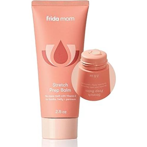Frida Mom Stretch Mark Cream, Moisturizing Lotion for Stretch Marks and Perineal Massges with Vitamin E, 2.5oz