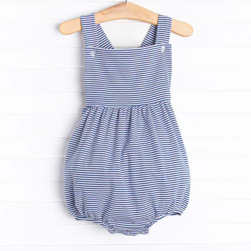 Peter Sunsuit, Denim Blue Stripe
–
Stitchy Fish