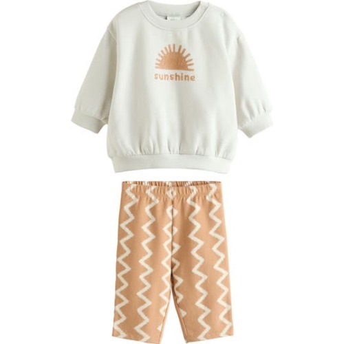 NEXT Sunshine Sweatshirt & Print Pants Set | Nordstrom