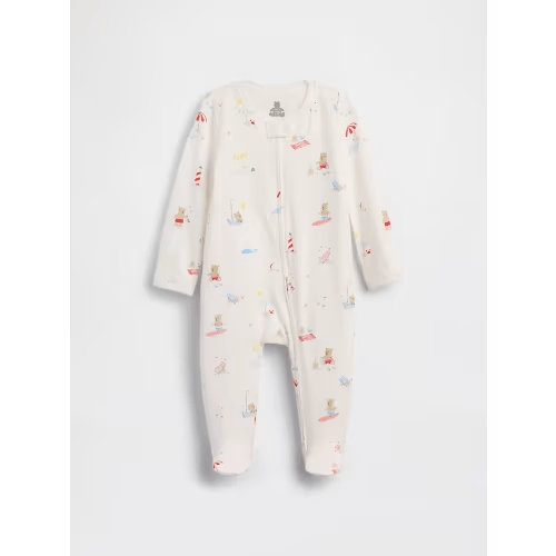 Baby First Favorites Organic Cotton One-Piece - Beach Toile