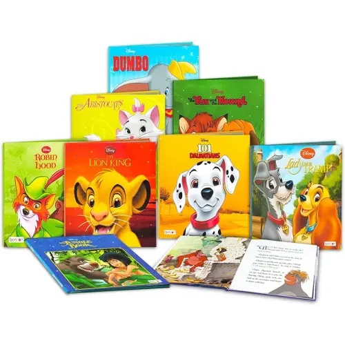 Disney Classic Storybook Collection for Toddlers Kids ~ 8 Disney Books Bundle Featuring Dumbo, Lion King, The Jungle Book, 101 Dalmatians and More | Disney Bedtime Book Stories Set
