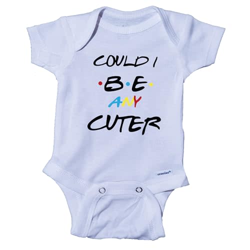 Ink Trendz Could I Be Any Cuter Chandler Bing Inspired Friends TV Themed Cute unisex Baby One-piece Onesie
