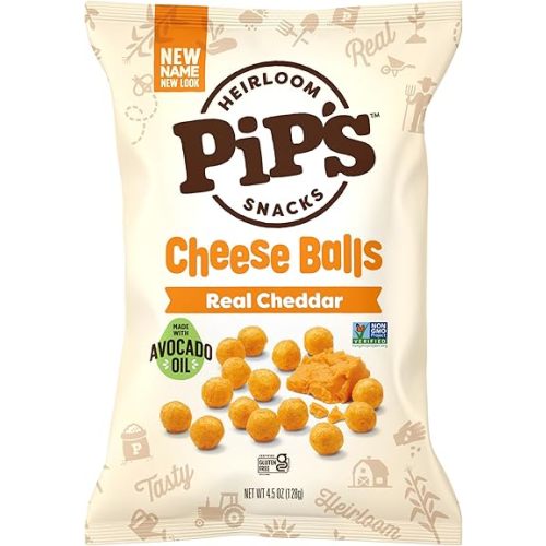 Heirloom Cheddar Cheese Balls by Pipcorn, 4.5 Oz